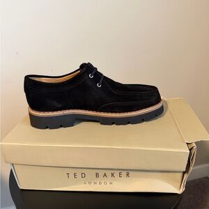 Ted Baker London Black Suede Wallabee Oxford Lug Sole Men's 11 — NWT Never Worn